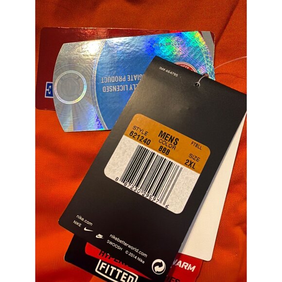 Clemson Nike Pro Combat Performance Football shirt - Team-Issued - 2XL - Picture 7 of 7